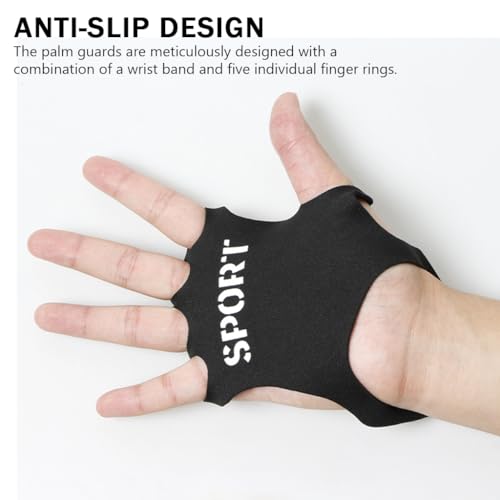 Proberos Workout Palm Guards, Fitness Gloves Fingerless Palm Pad Anti-slip Hand Grips Palm Guards for Weightlifting, Dumbell Training, Prevent Blisters, Calluses, Gym Accessories for Men Proberos Workout Palm Guards, Fitness Gloves Fingerless Palm Pad Anti-slip Hand Grips Palm Guards for Weightlifting, Dumbell Training, Prevent Blisters, Calluses, Gym Accessories for Men
